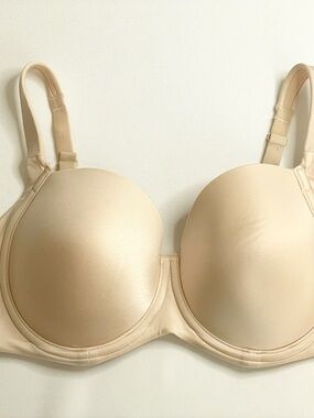 Soma 34DDD Nude Full Coverage Bra Smooth Cups Supportive Underwire T-Shirt Bra